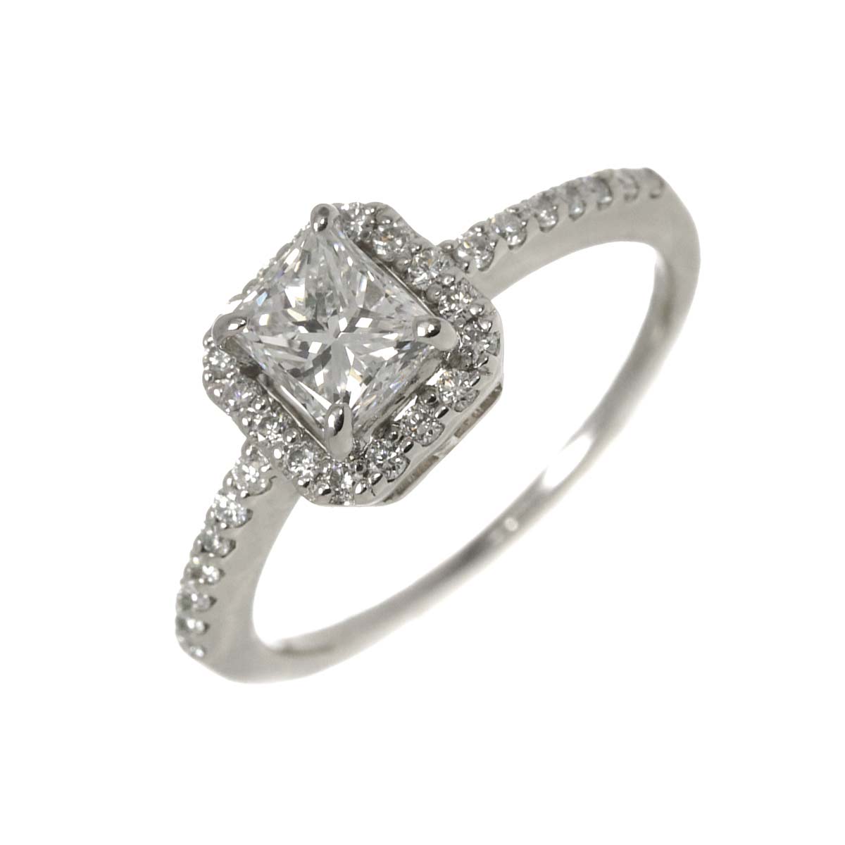 Diamond 0.618ct/0.17ct Ring Pt Platinum size3.75(US)
