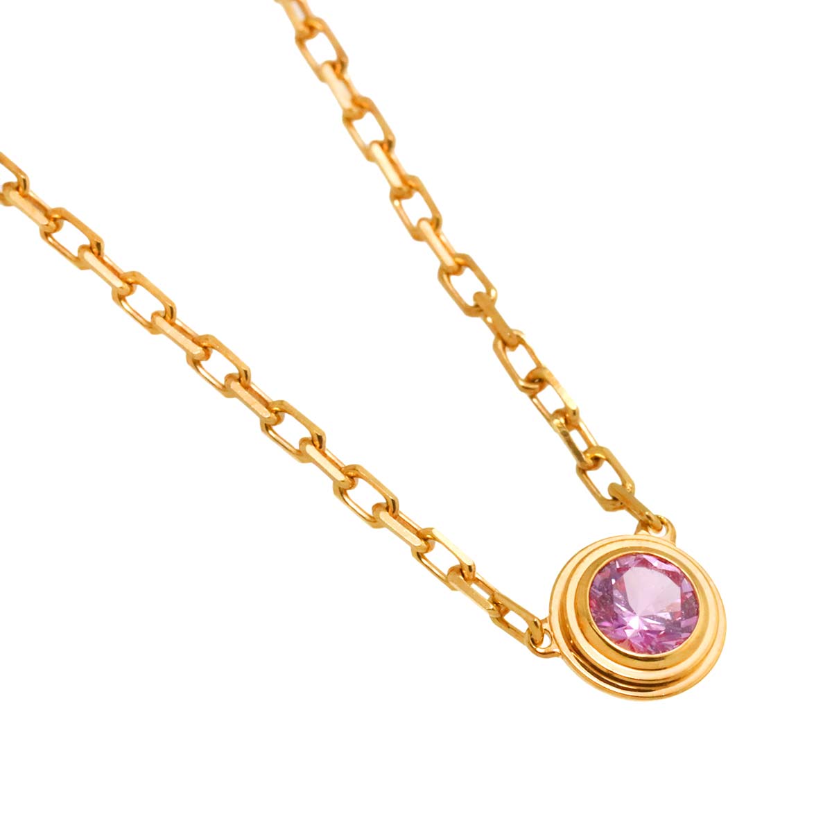 d Amour Sapphire Necklace 18K Pink Gold 750