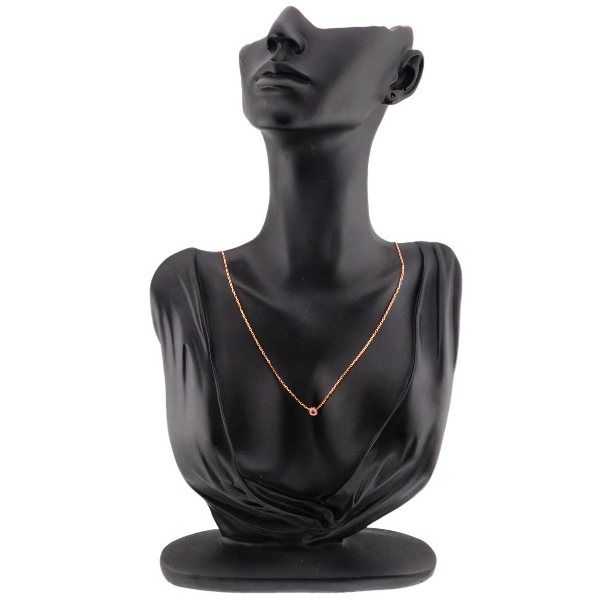 d Amour Sapphire Necklace 18K Pink Gold 750