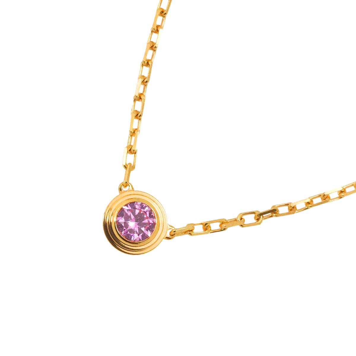 d Amour Sapphire Necklace 18K Pink Gold 750