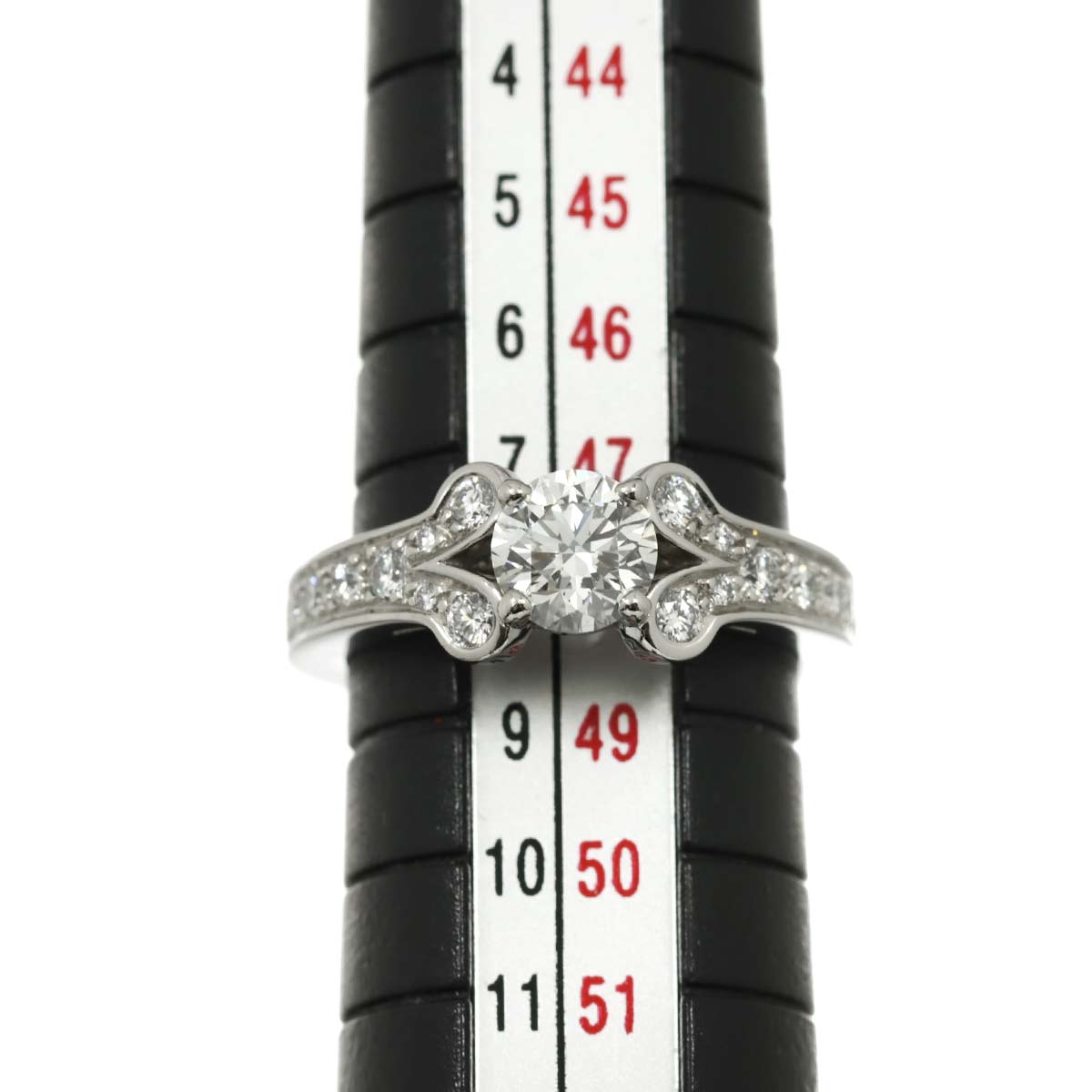 Ballerine Diamond 0.62ct G/VVS2/3EX Ring Pt Size48 4.5(US)