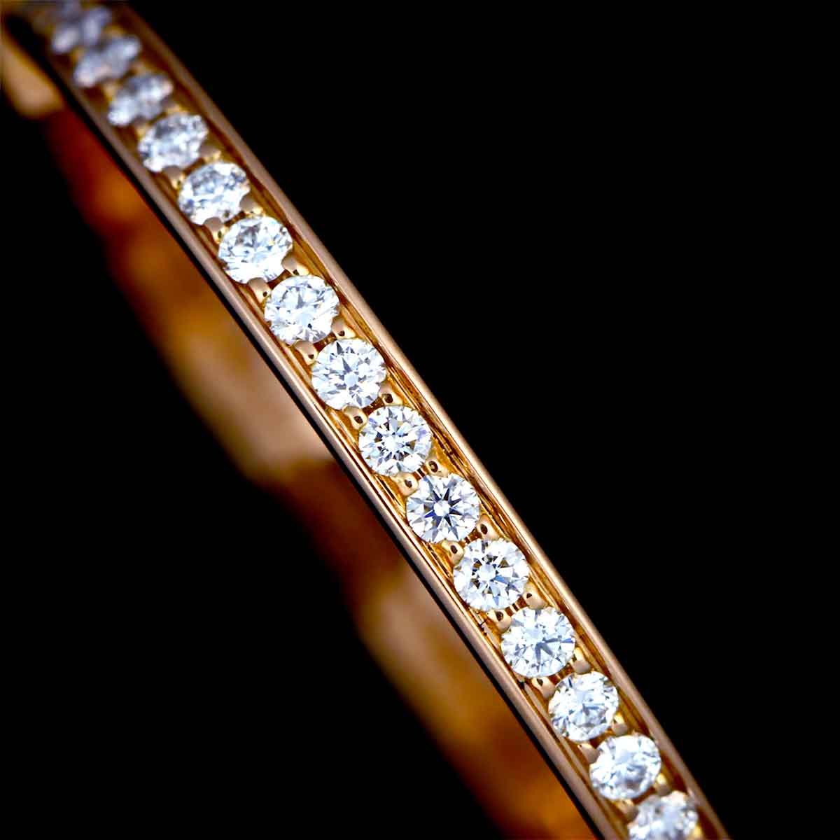 Lock Diamond 0.36ct Ring 18K PG 750 Size10.25(US)