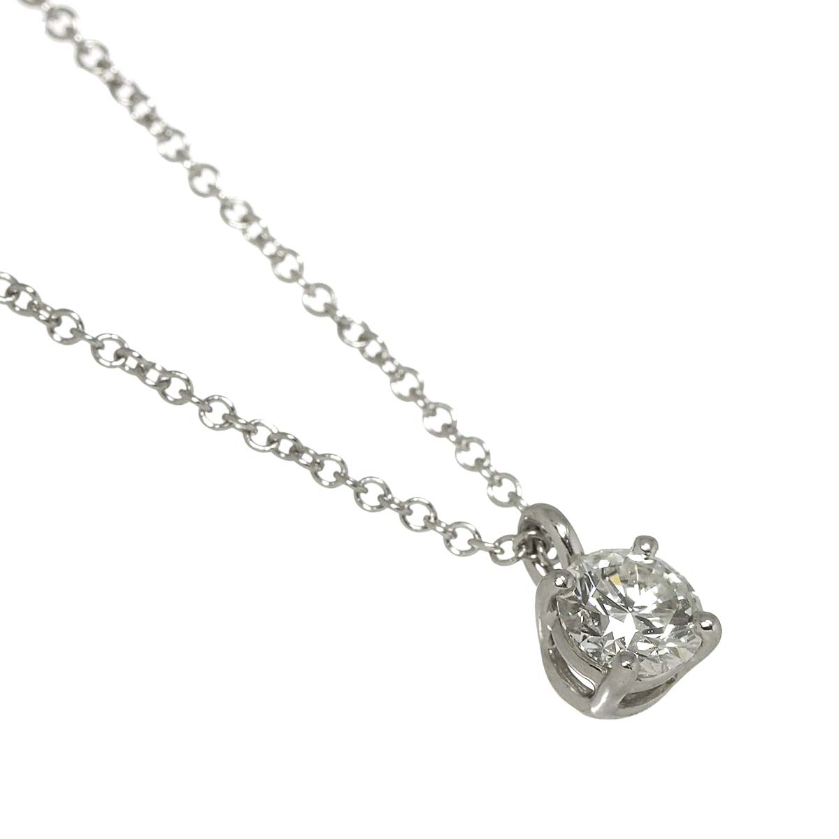 Diamond 0.40ct H/VS1/3EX Necklace Platinum