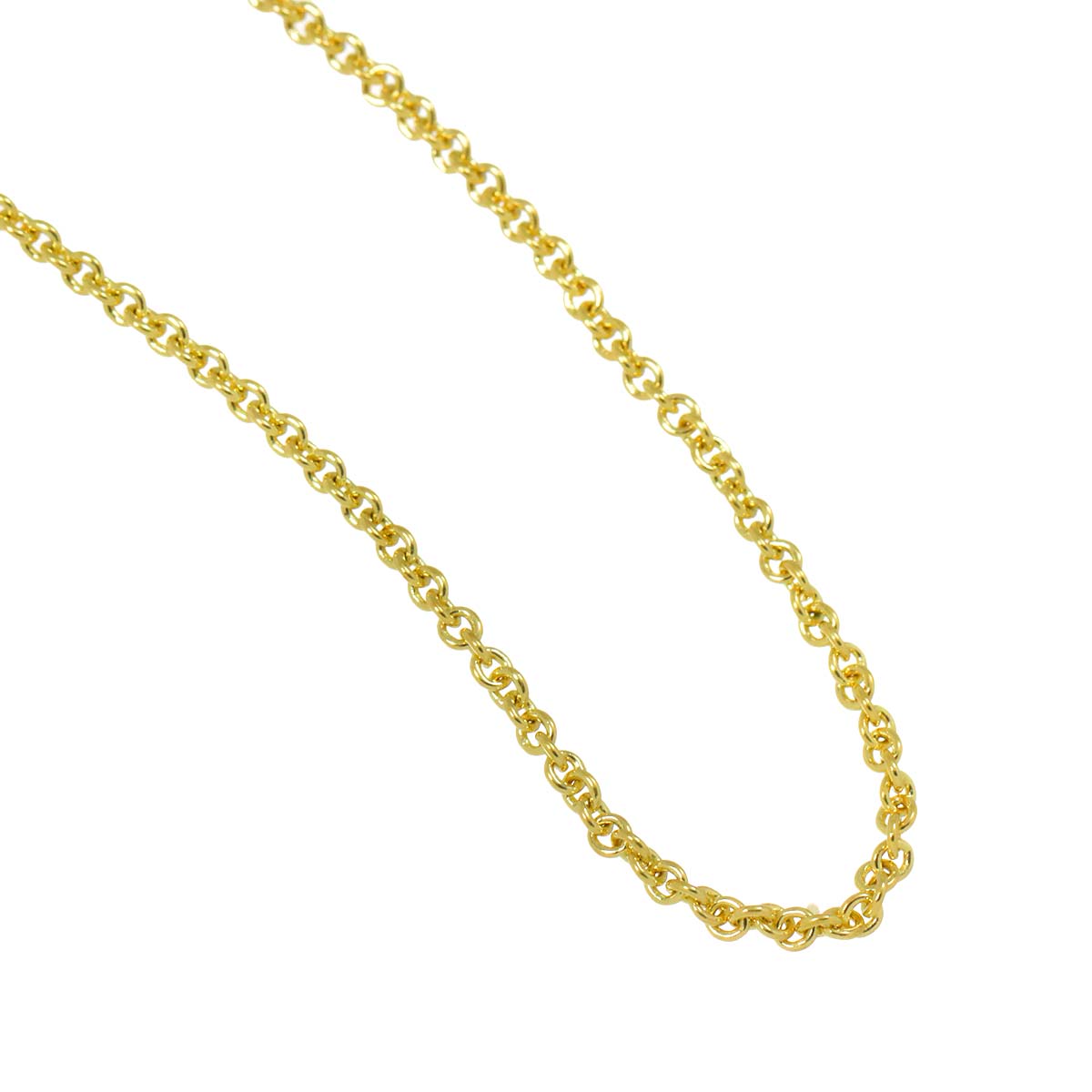 Chain Long Necklace 18K YG Yellow Gold 750