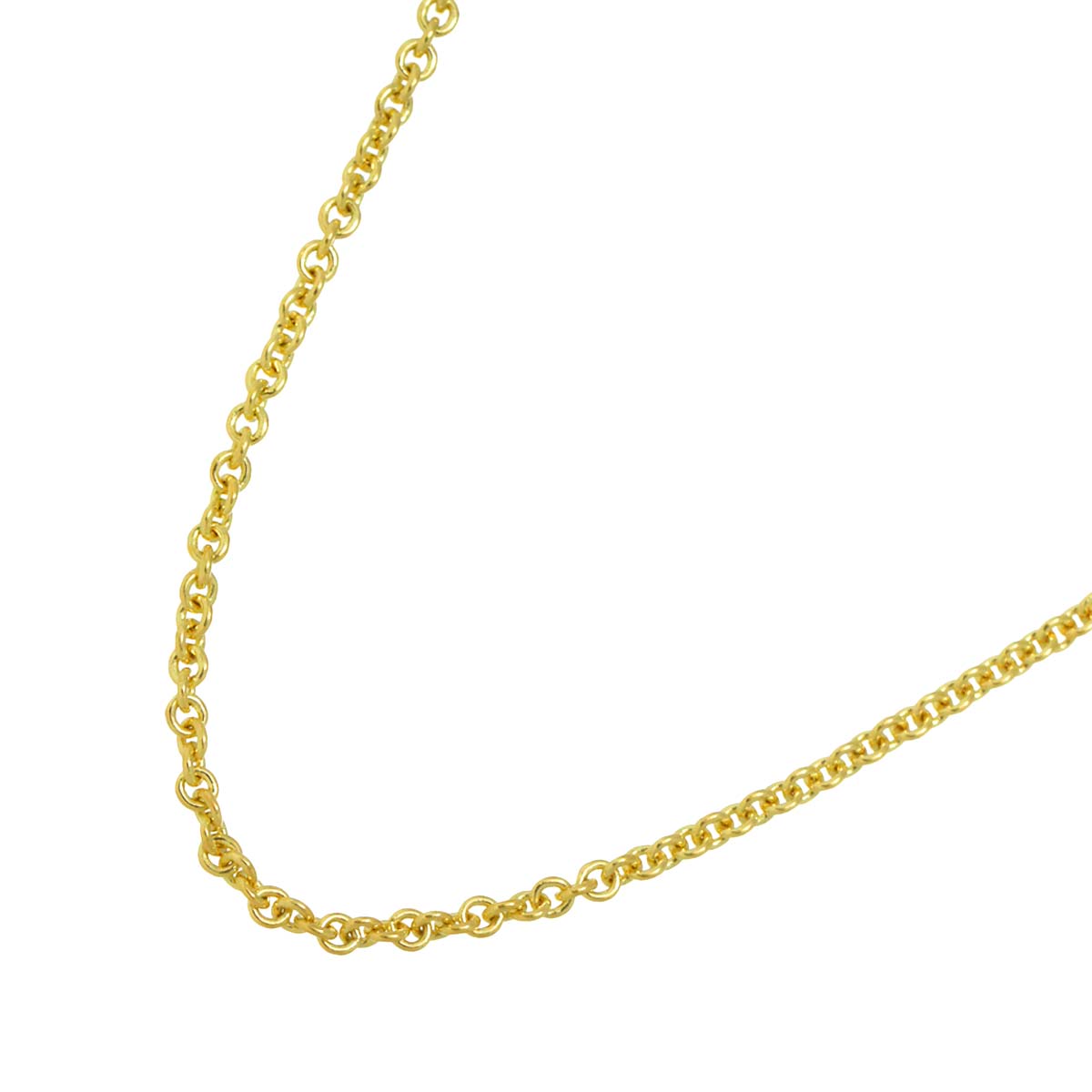 Chain Long Necklace 18K YG Yellow Gold 750