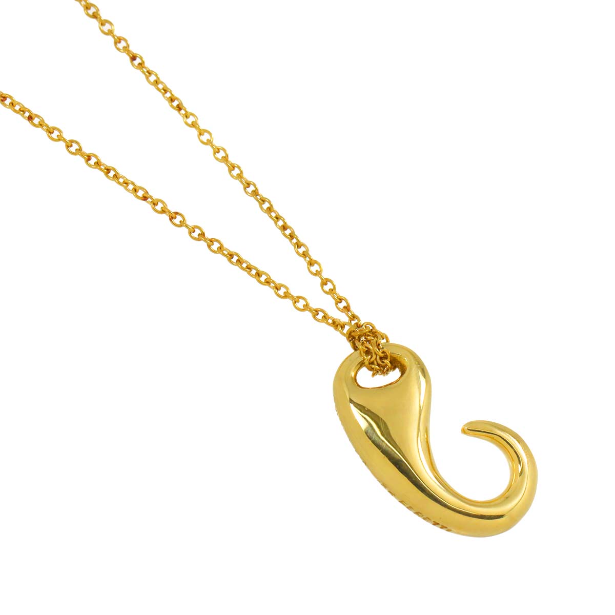 Peretti Hook Necklace 18K Yellow Gold 750