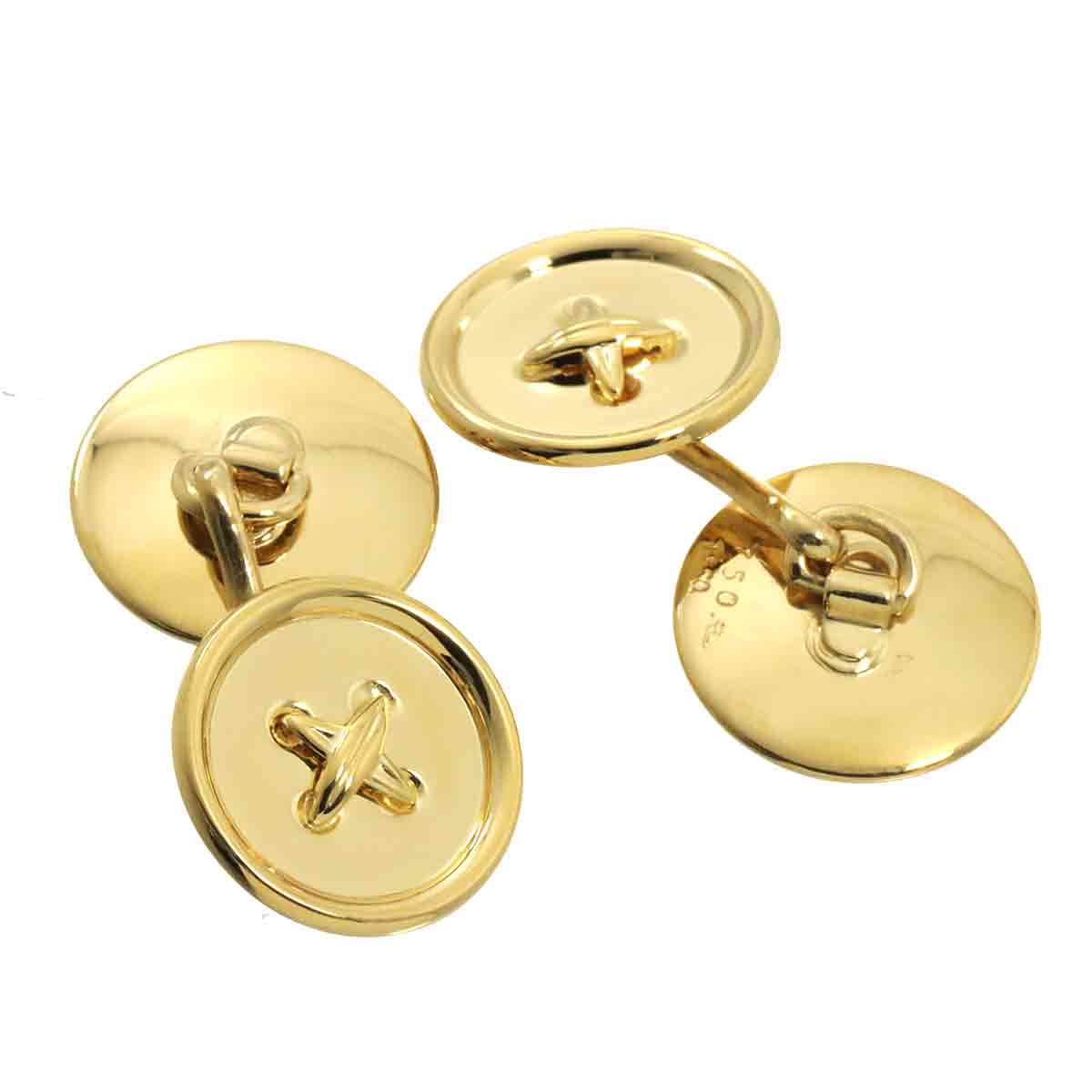 cuff links 18K Yellow Gold 750