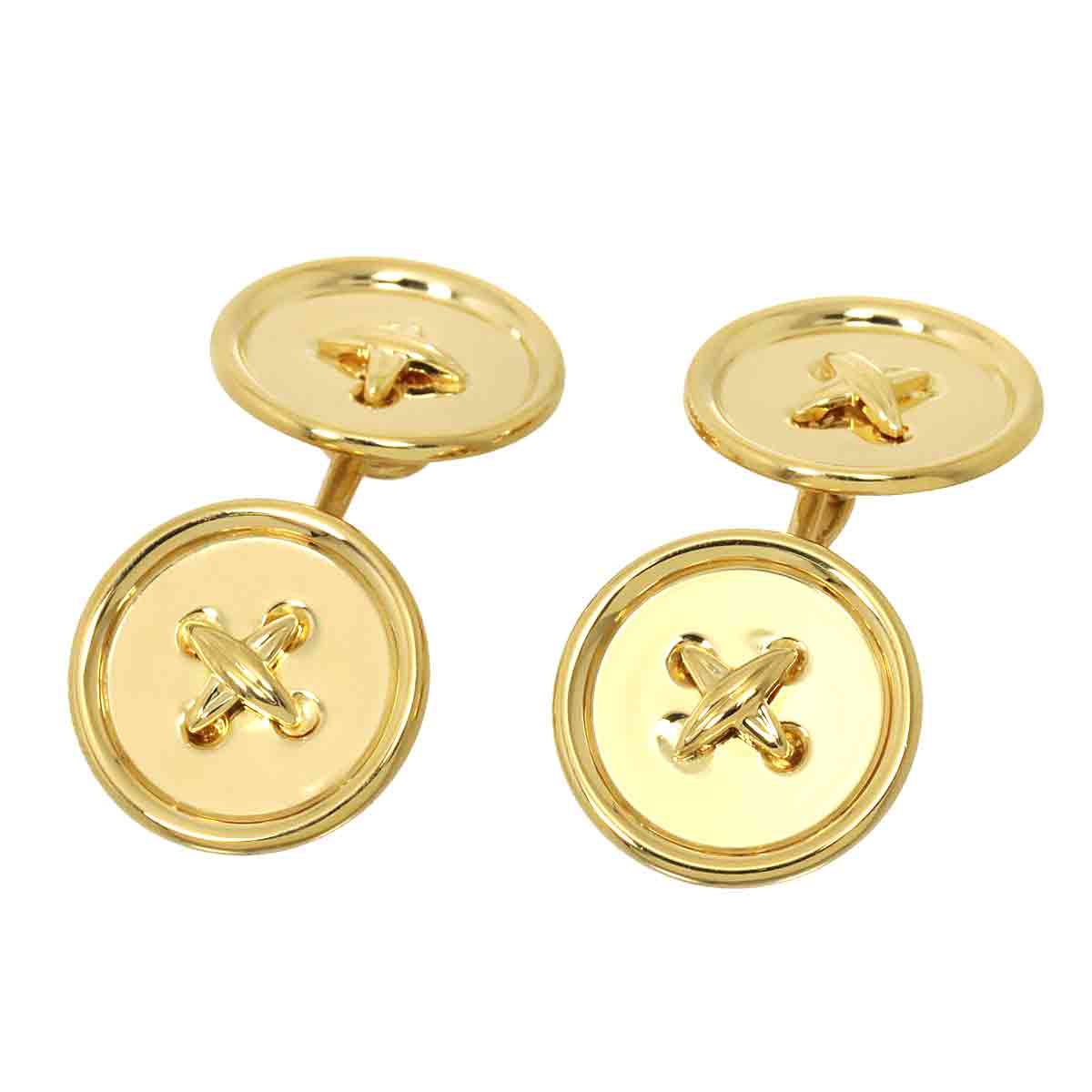 cuff links 18K Yellow Gold 750