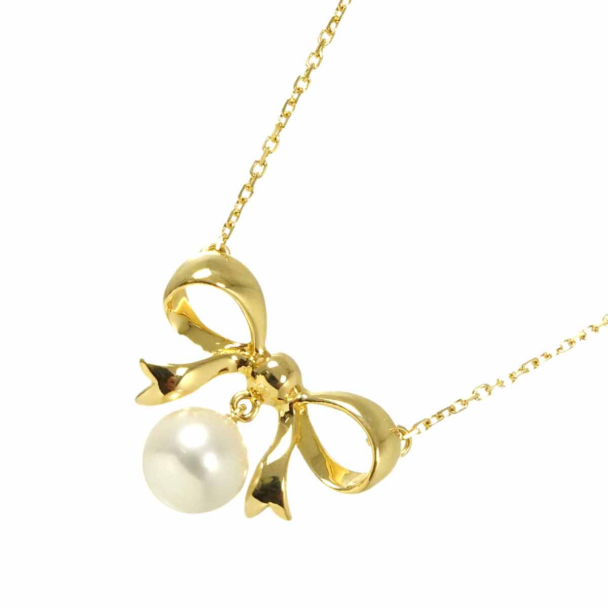 Akoya Pearl 7.0mm Necklace 18K Yellow Gold 750