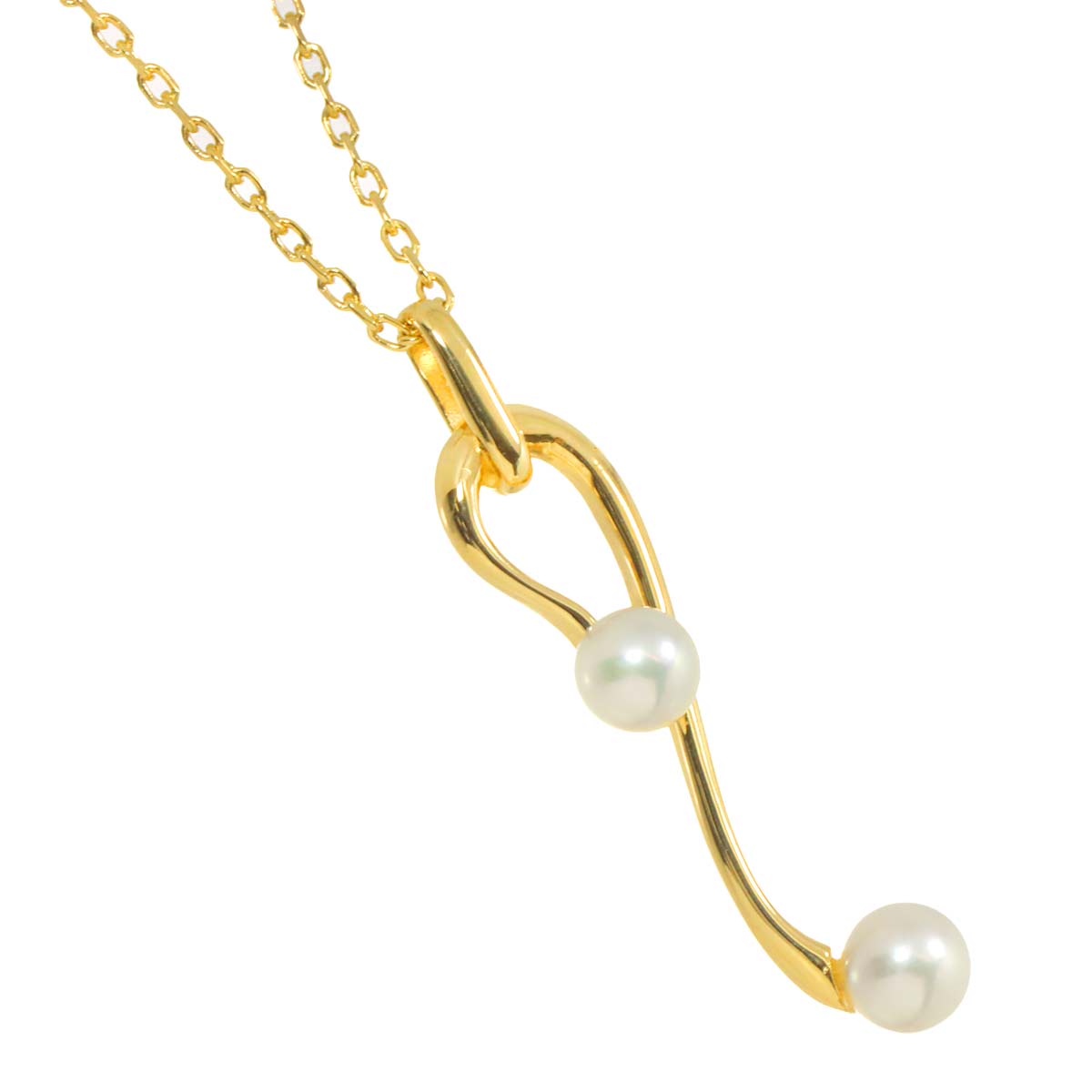 Akoya Pearl 4.4-4.2mm Necklace 14K YG 585