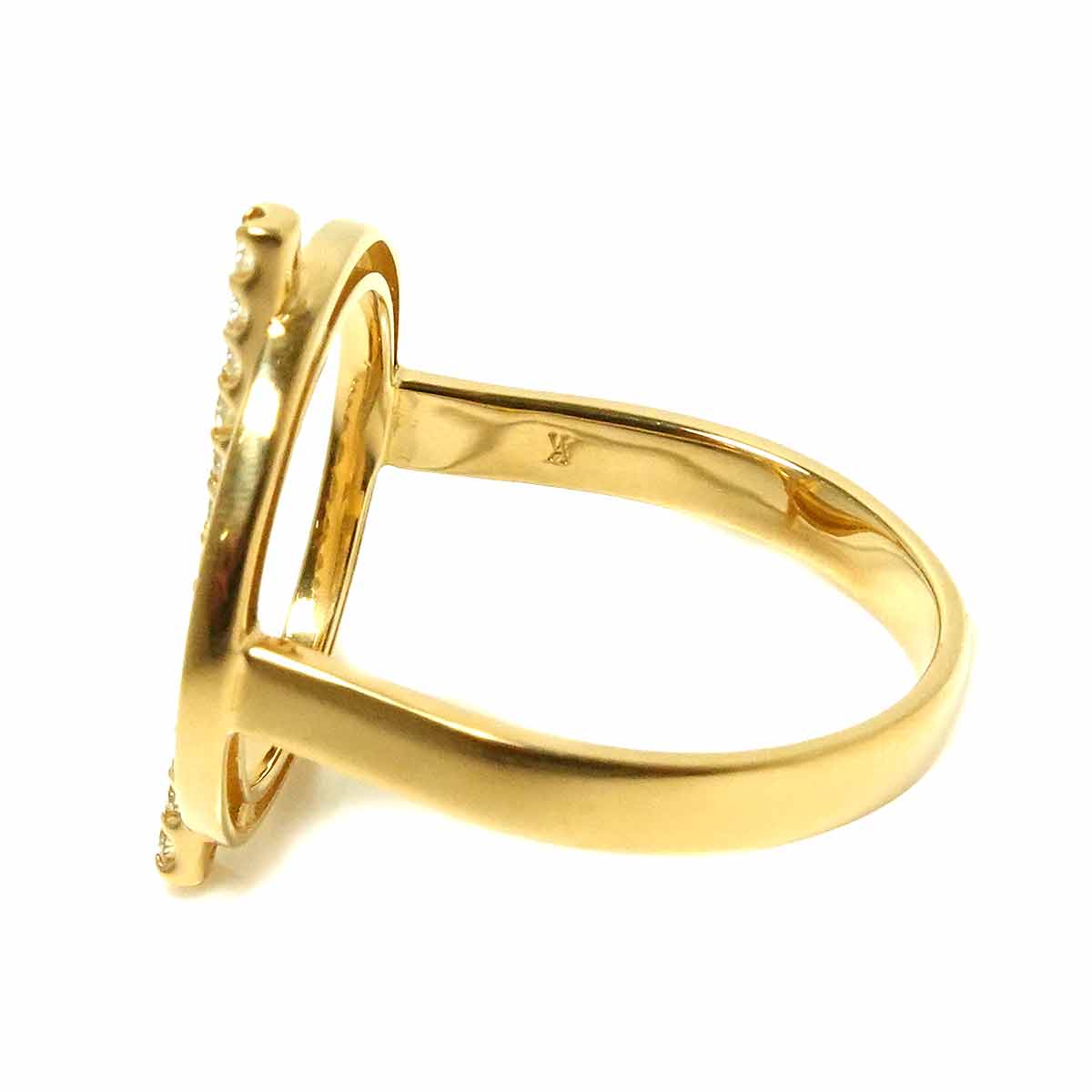 Diamond 0.15ct Ring 18K YG size5.5-5.75(US)