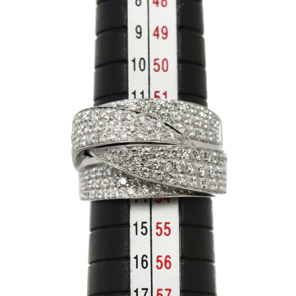 Diamond 1.24ct Ring 18K WG 750 Size6.25-6.5(US)