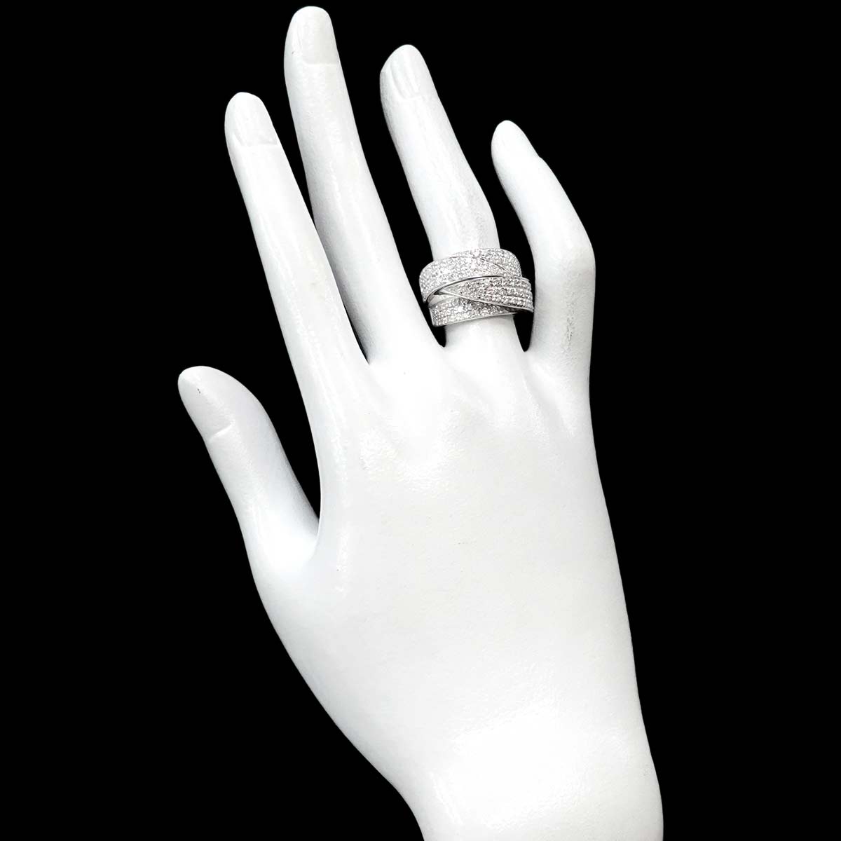 Diamond 1.24ct Ring 18K WG 750 Size6.25-6.5(US)