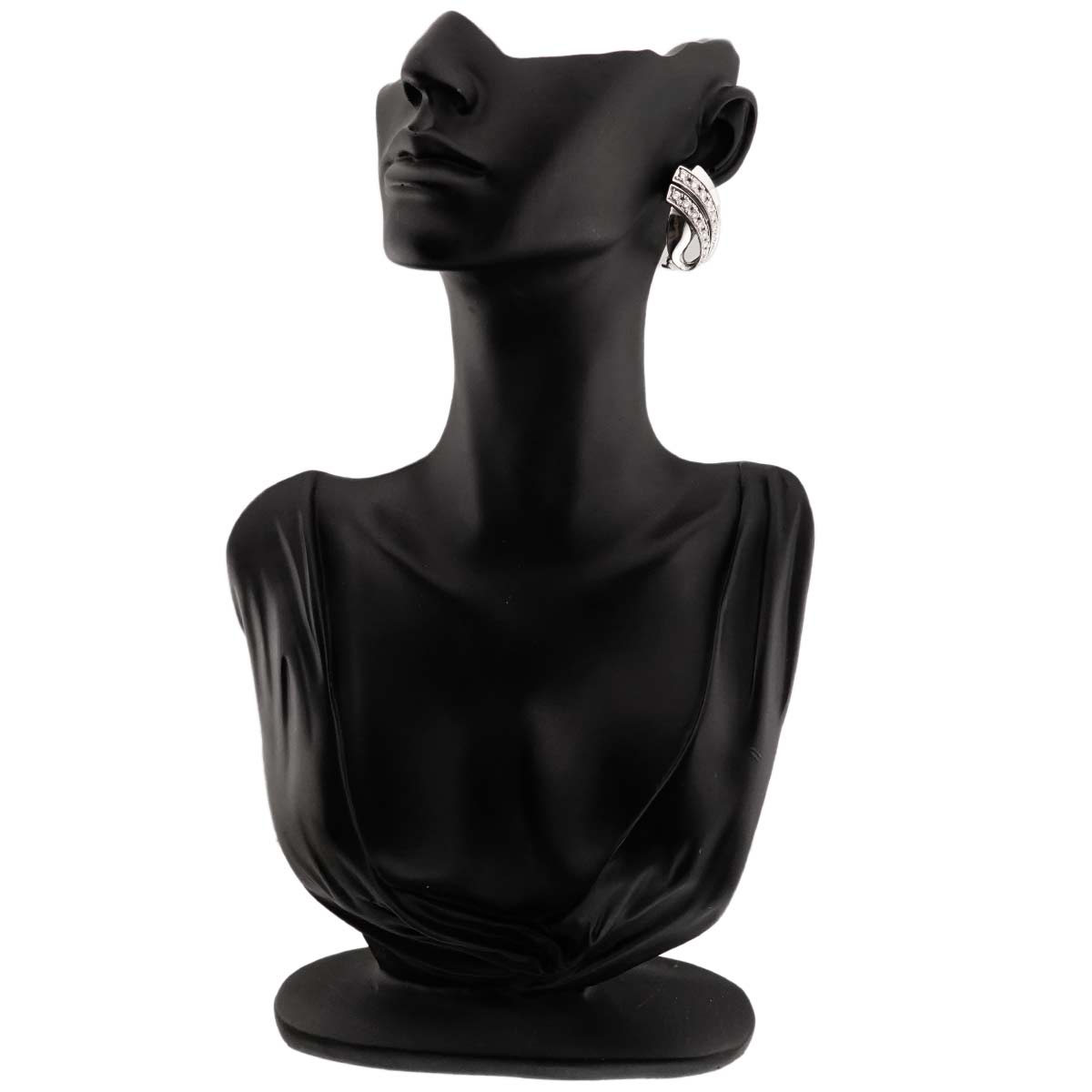 Diamond 1.13ct/1.13ct Earrings Clip-on Pt 14K WG 585