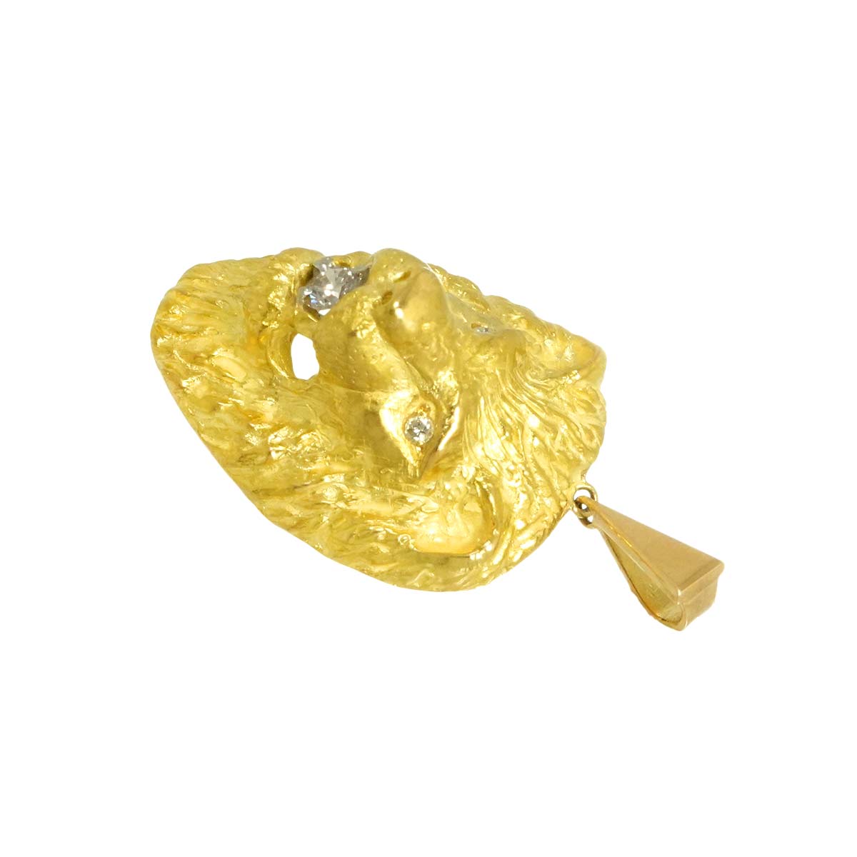 Diamond 0.172ct/0.04ct Pendant 18K YG Yellow Gold 750