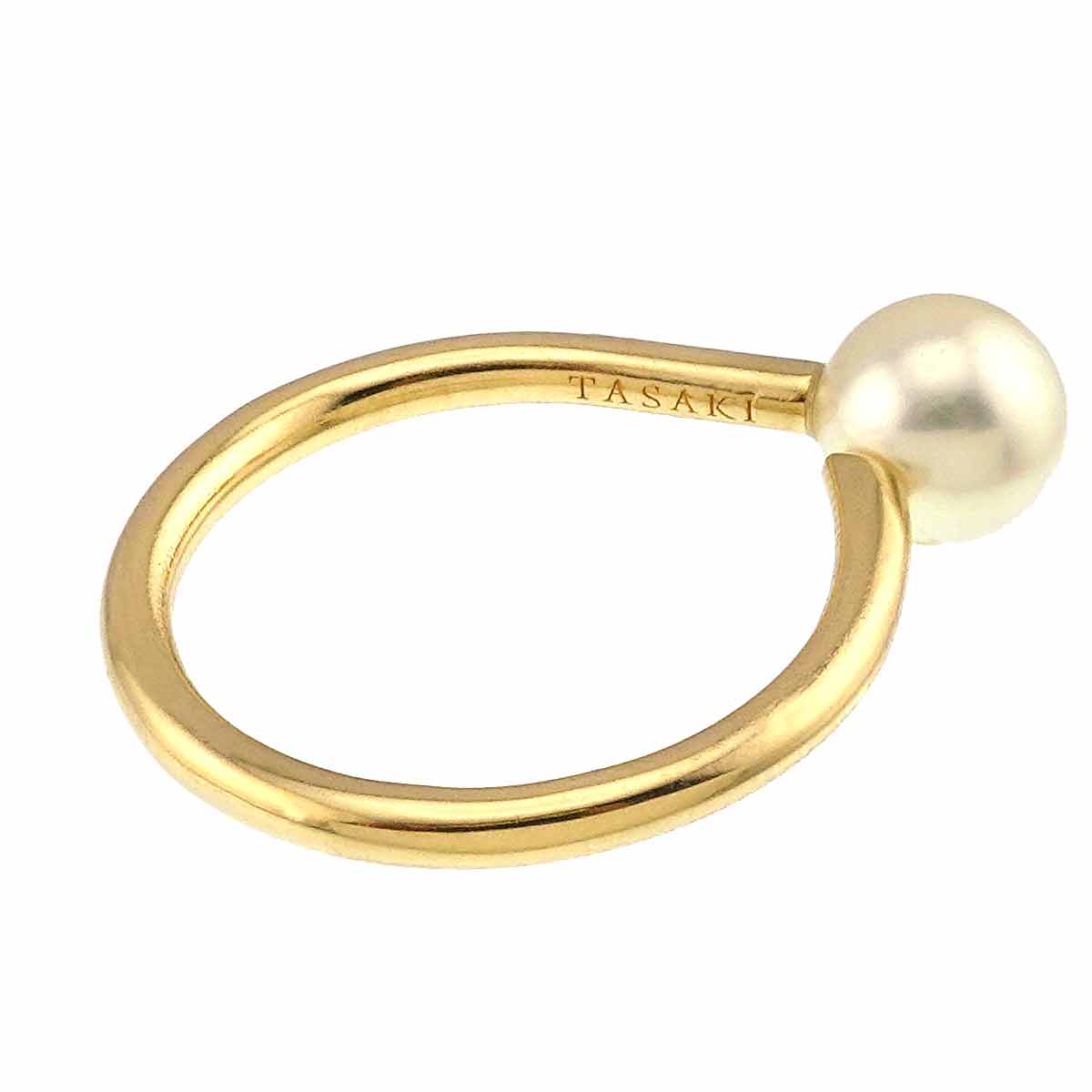 Akoya Pearl 6.6mm Ring 18K YG 750 Size6(US)
