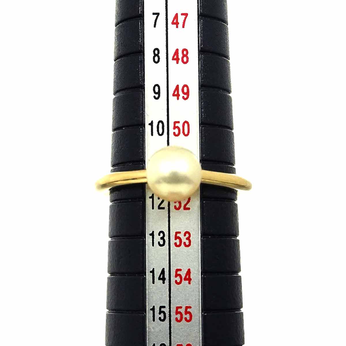 Akoya Pearl 6.6mm Ring 18K YG 750 Size6(US)