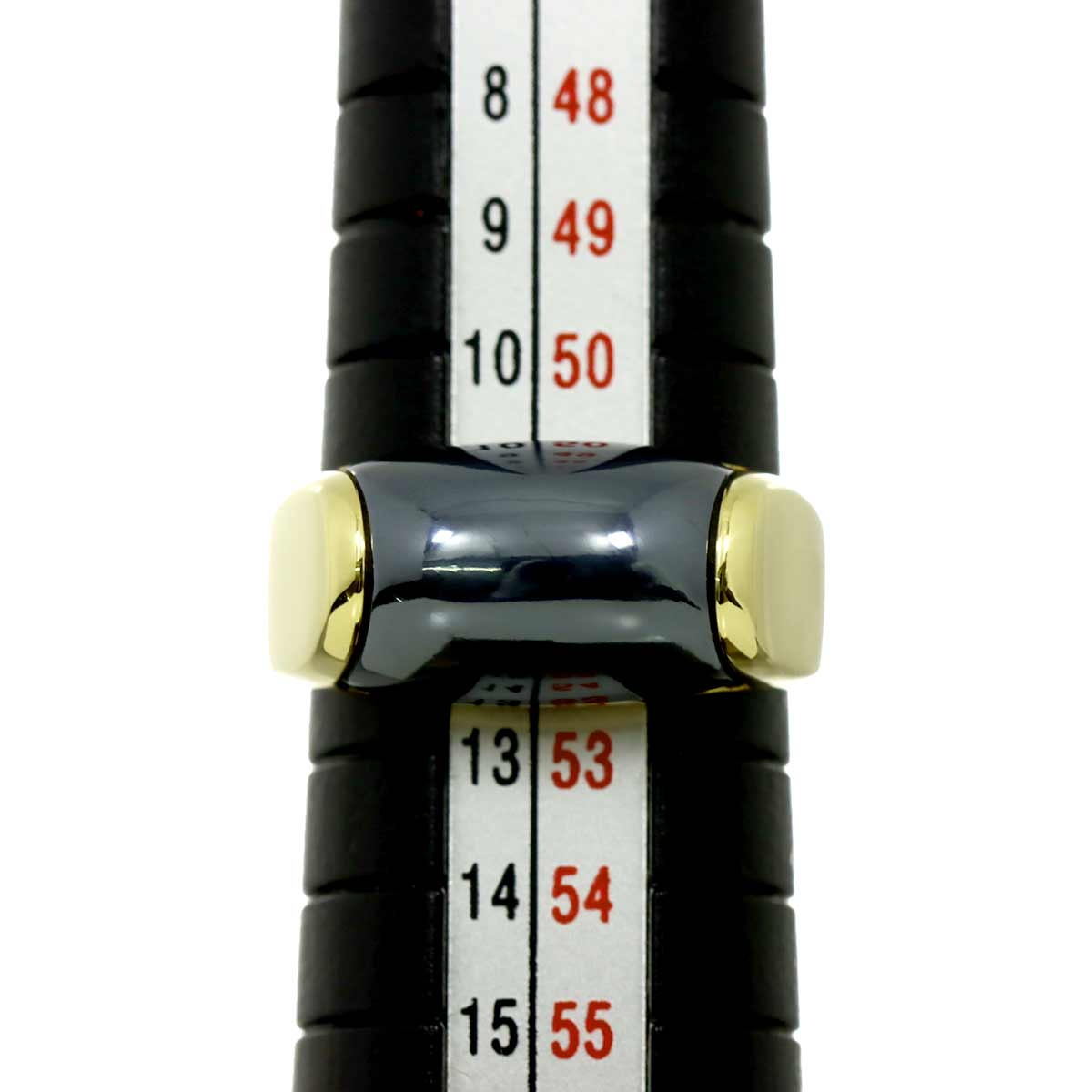 Tronchetto Haematite Ring 18K YG 750 Size6(US)