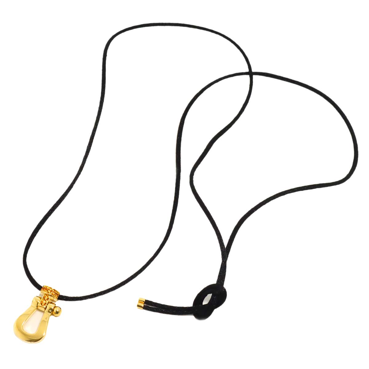 Force10 Garnet Long Necklace Large 18K YG 750