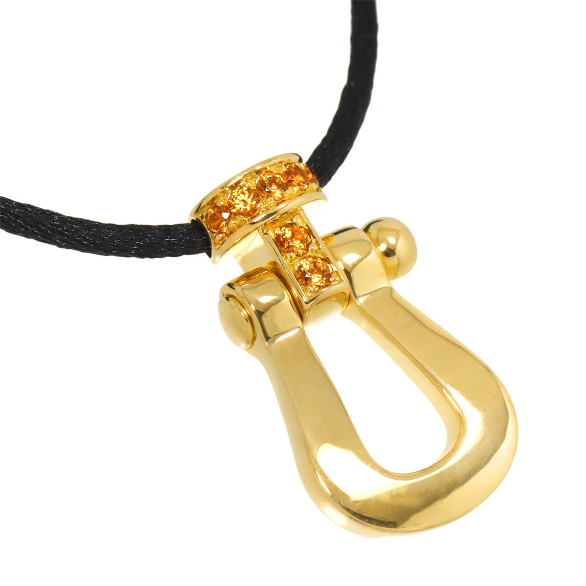 Force10 Garnet Long Necklace Large 18K YG 750