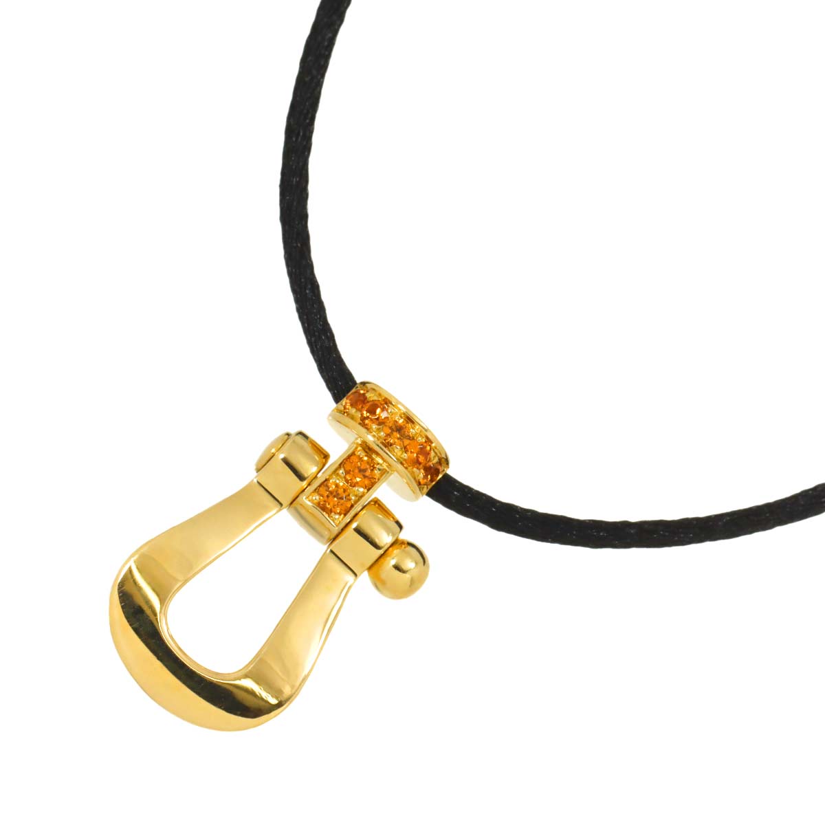 Force10 Garnet Long Necklace Large 18K YG 750