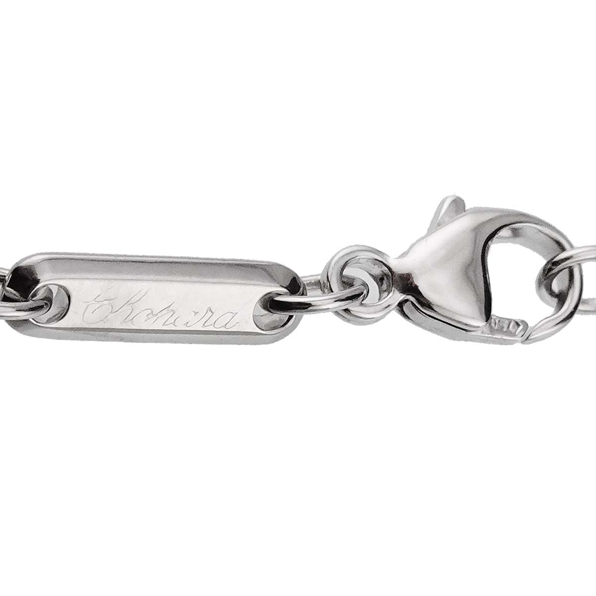 Happy Diamond Heart Necklace 18K White Gold 750