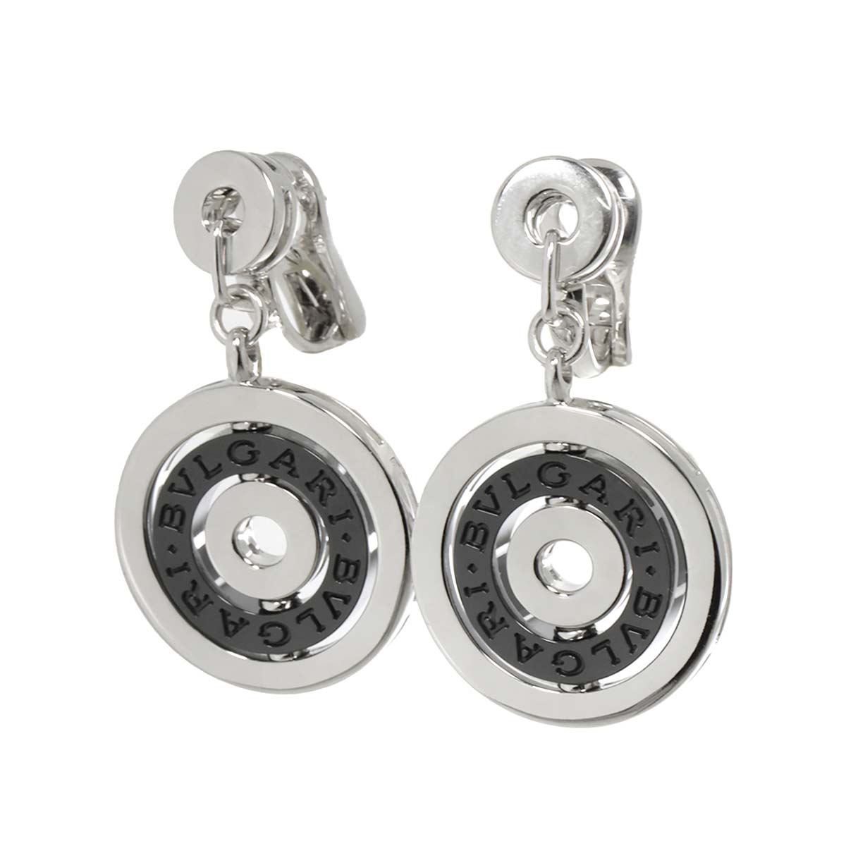 Astrale Cerchi Ceramic Earrings Pierced 18K WG 750