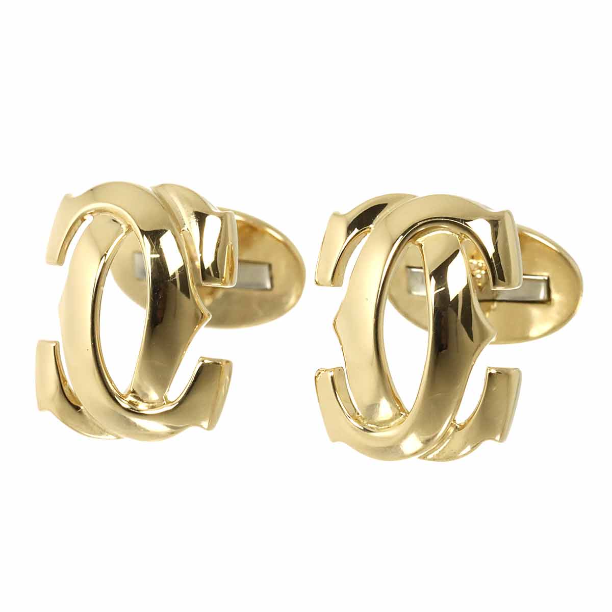 2C C2 Cuff links 18K Yellow Gold 750