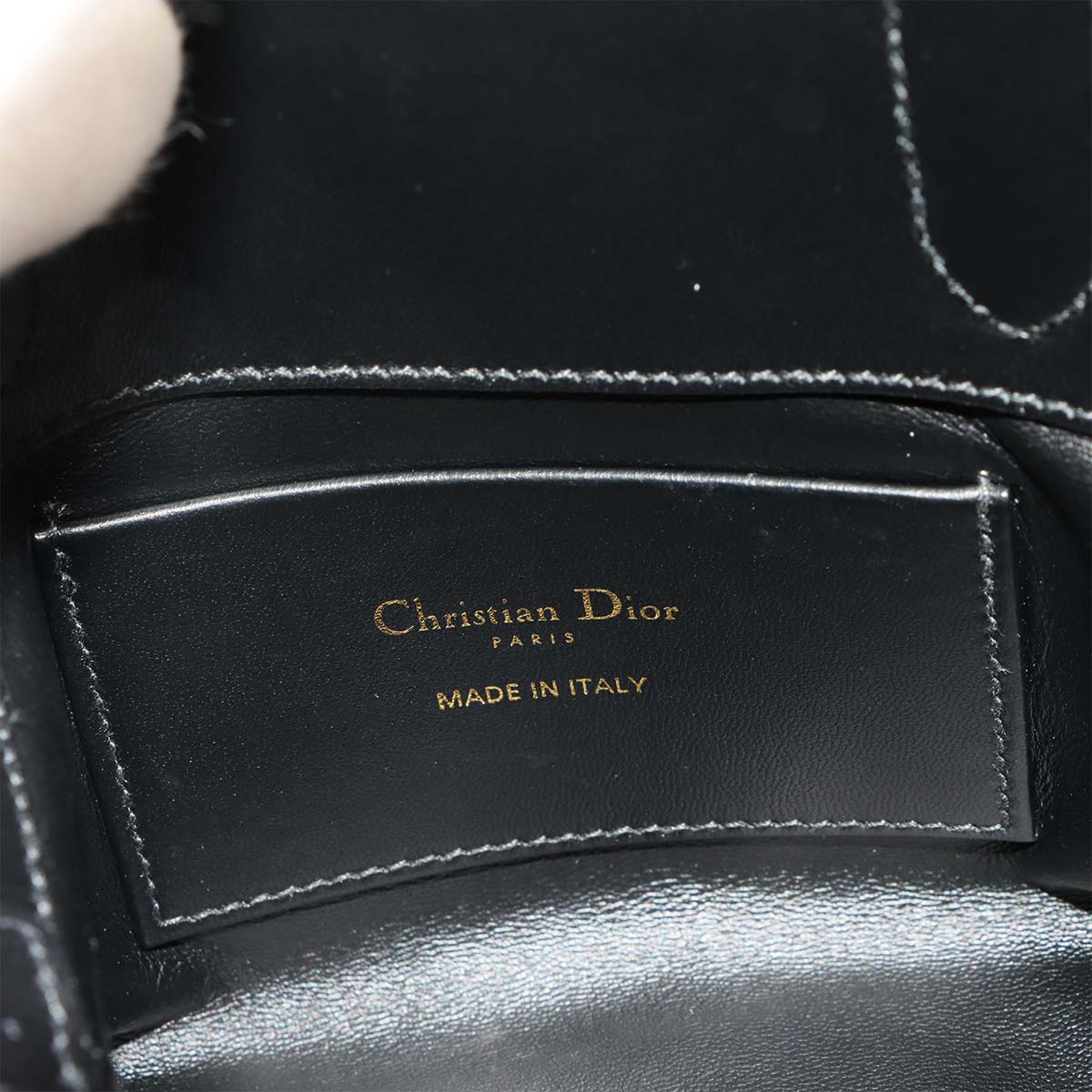 Toujours Vertical Nano Tote Shoulder Bag Leather Black