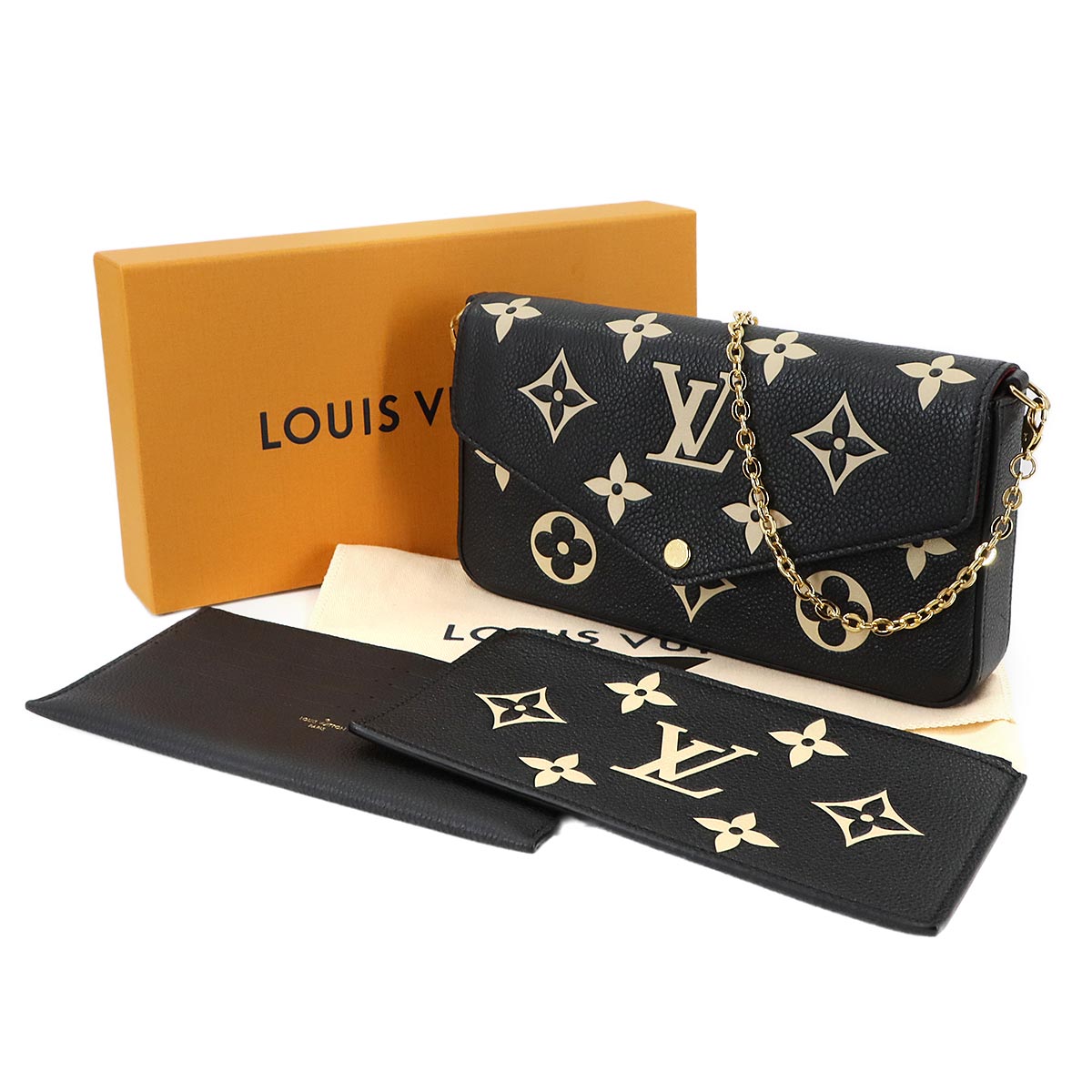 Bicolor Monogram Empreinte Felicie Pochette Wallet M80482