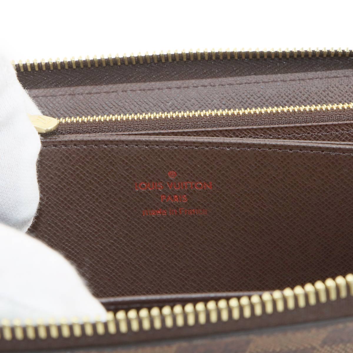 Damier Zippy Wallet Ebene Brown N41661 Purse