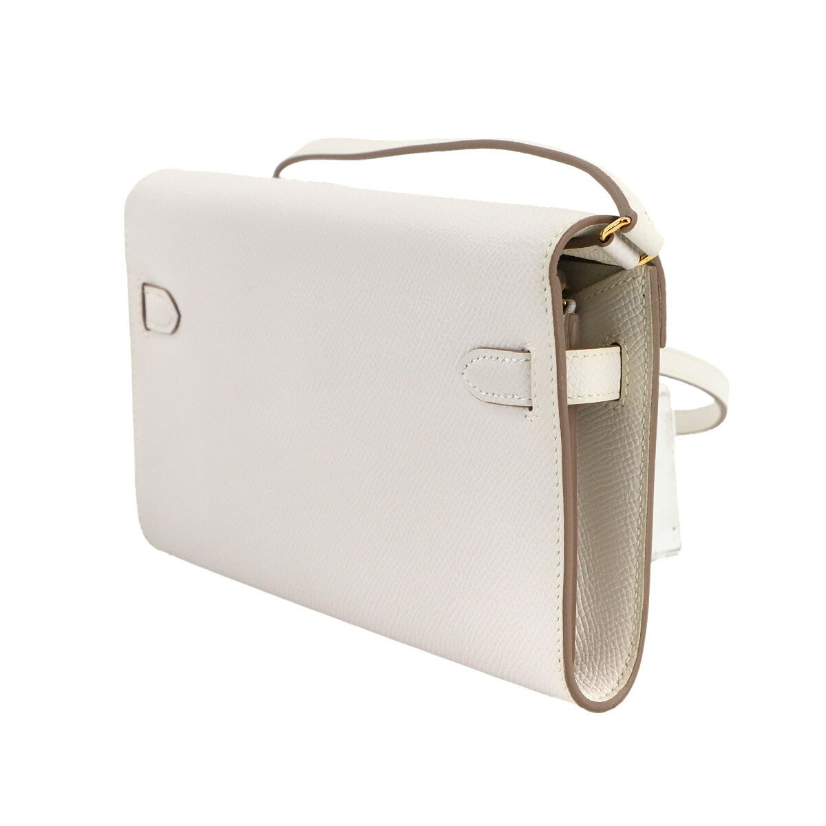 Kelly To Go Shoulder Wallet Epsom New Gris Perle Purse