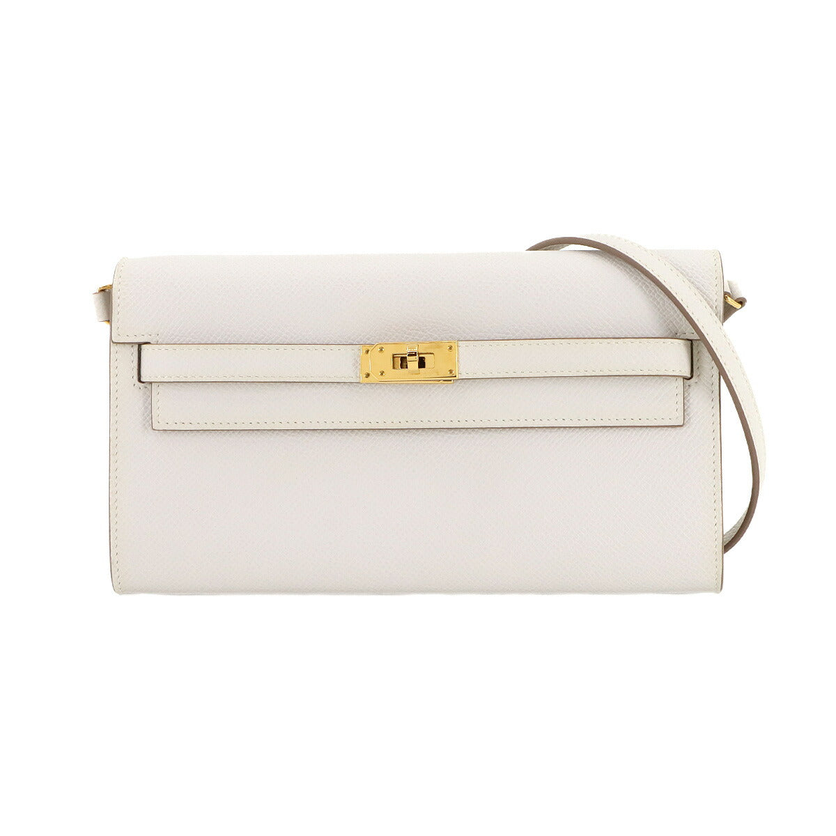 Kelly To Go Shoulder Wallet Epsom New Gris Perle Purse