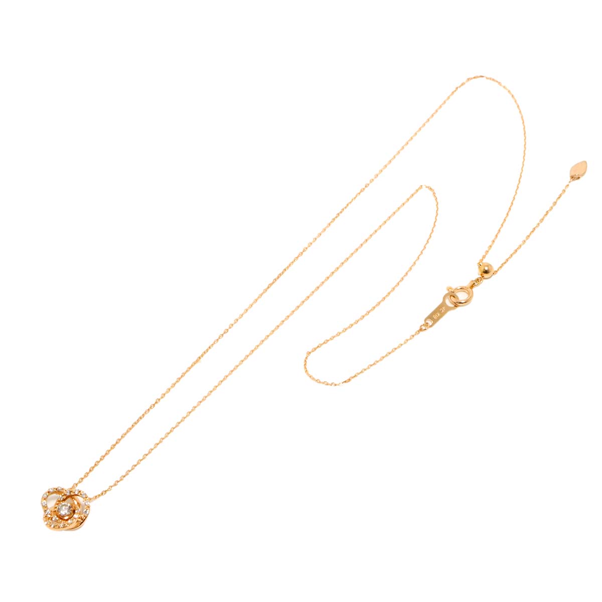 4C Diamond Necklace 18K Pink Gold 750