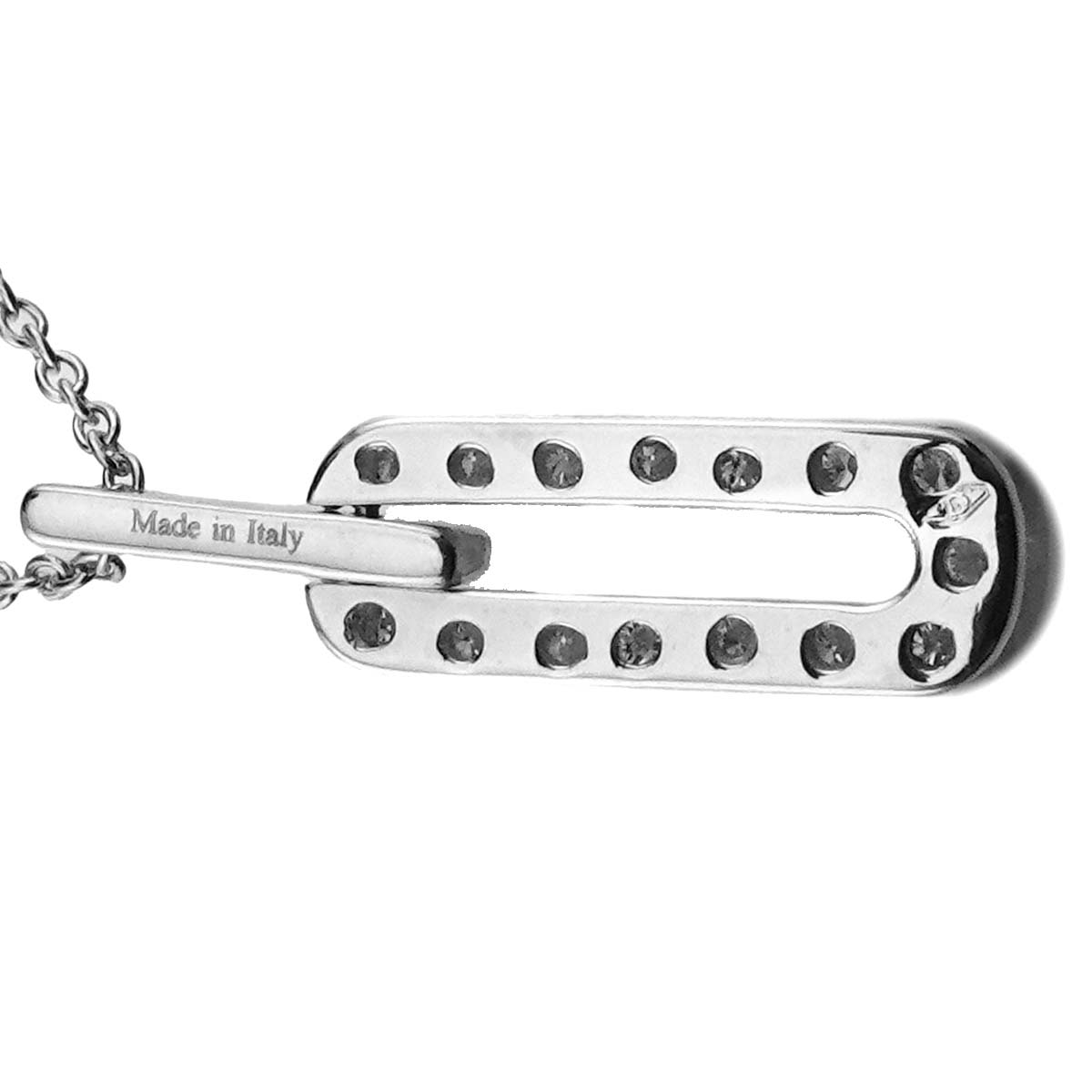 Diamond Necklace 18K White Gold 750