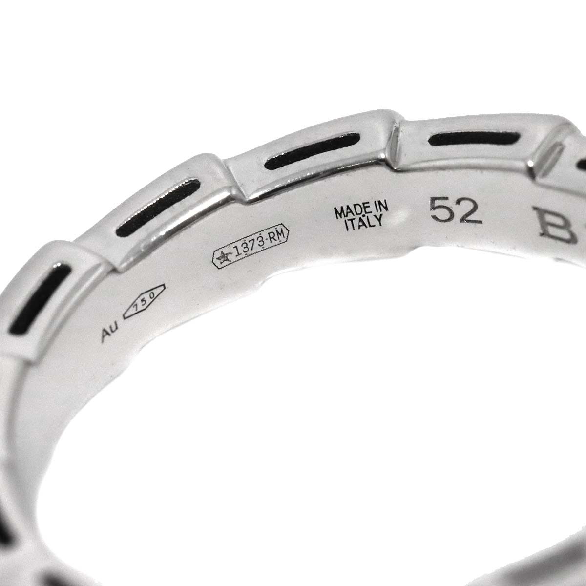 Serpenti Viper Diamond Ring 18K White Gold 750 size52 6(US)