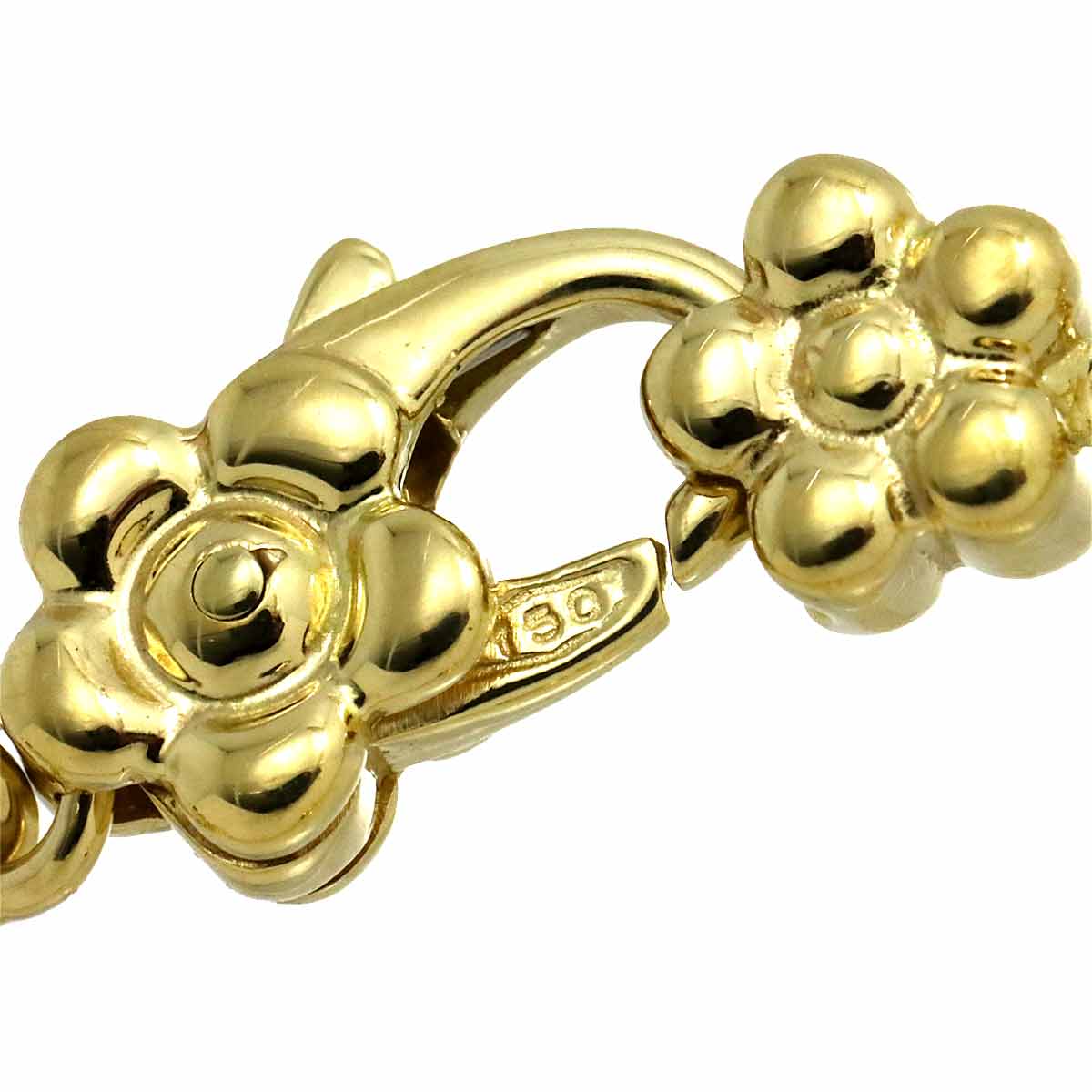 Flower Motif Bracelet 18K YG 750