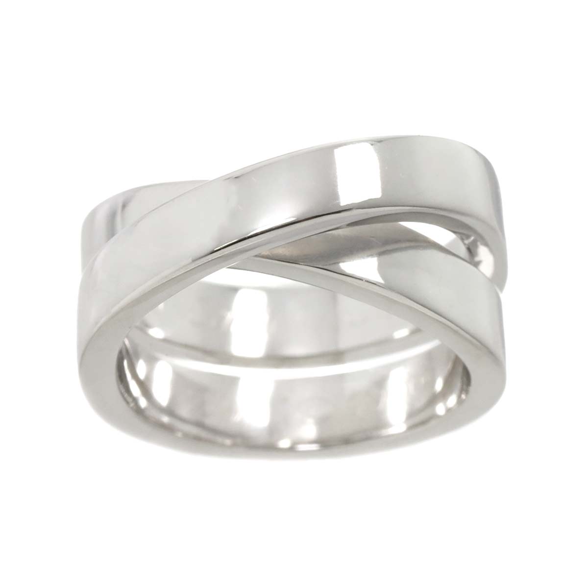 Paris Ring 18K White Gold 750 size54 6.75(US)