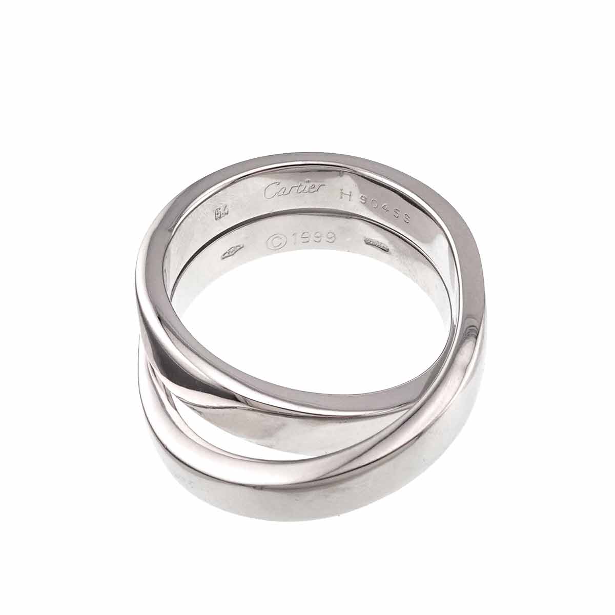 Paris Ring 18K White Gold 750 size54 6.75(US)