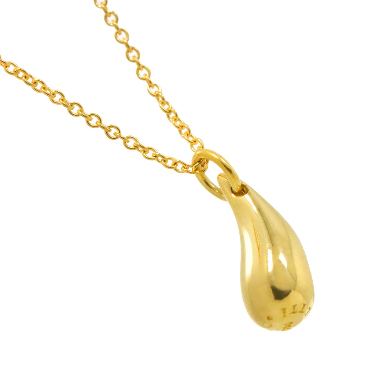 Teardrop Necklace 18K Yellow Gold 750