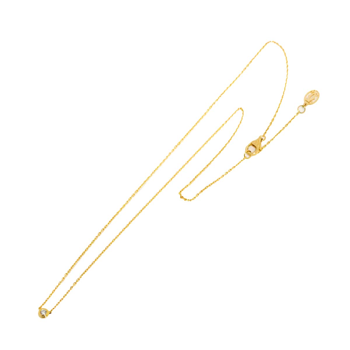 d Amour Diamond Necklace XS 18K Yellow Gold 750