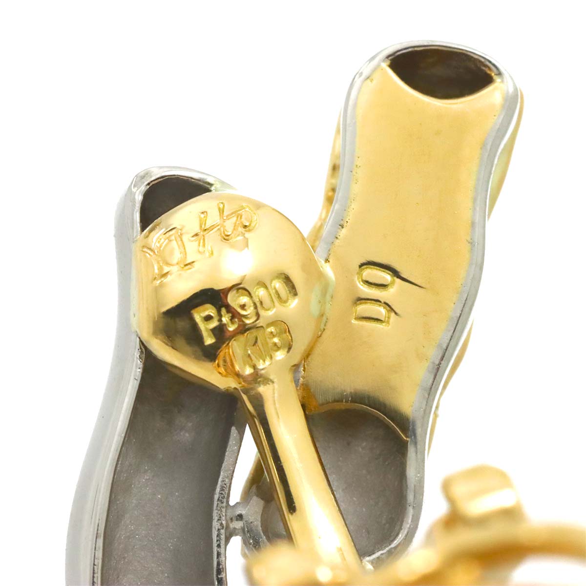 Diamond 0.17ct Earrings Clip on 18K YG Pt