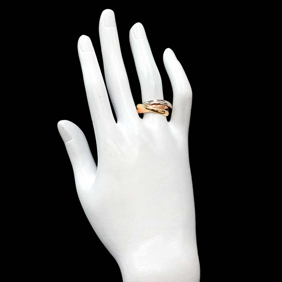 Trinity MM Ring 18K YG WG PG 750 Size55 7.25(US)