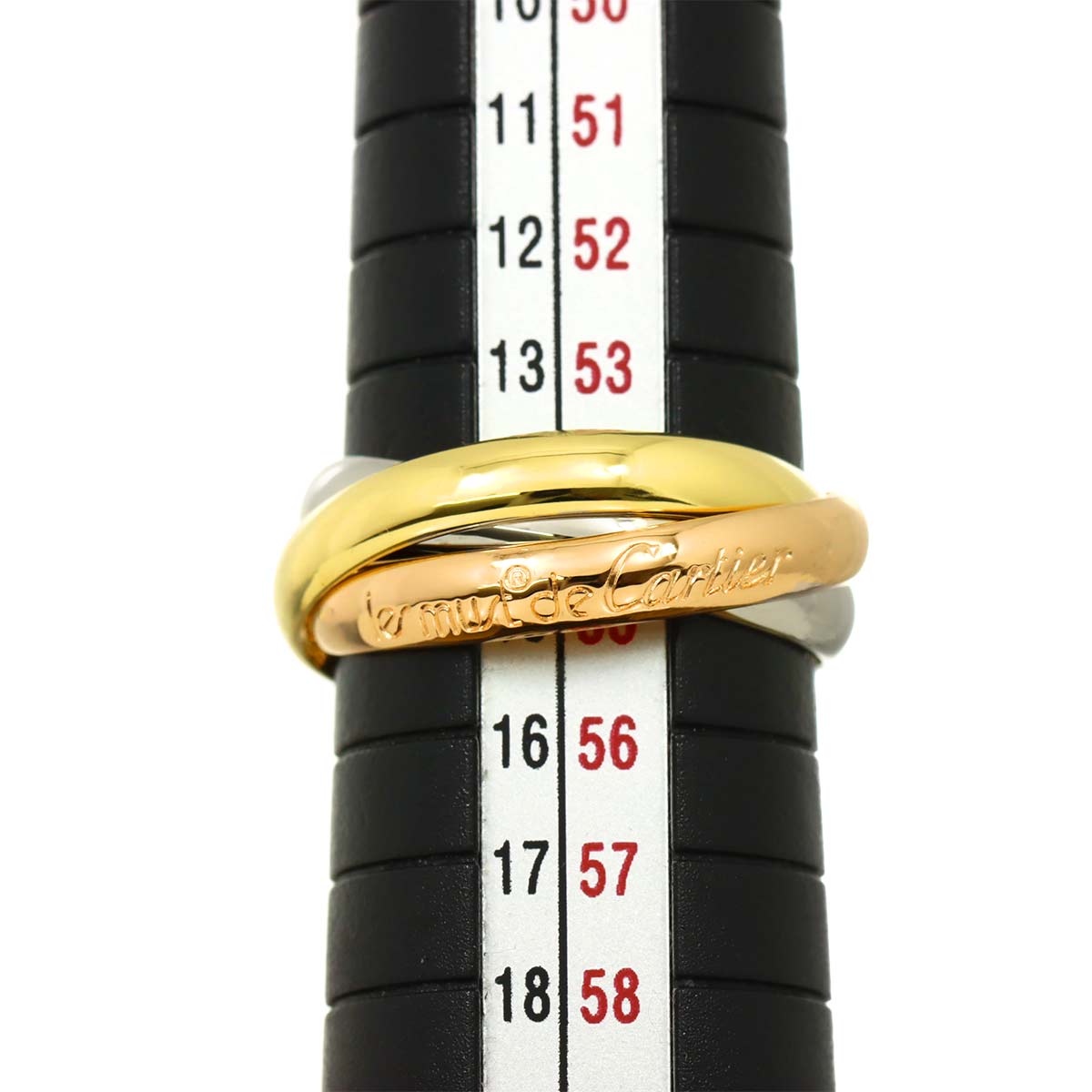 Trinity Ring MM 18K YG WG PG 750 Size54 6.75(US)