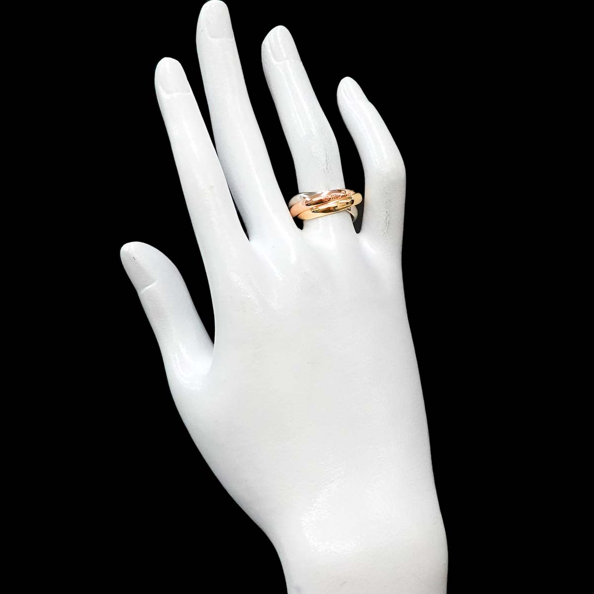 Trinity Ring MM 18K YG WG PG 750 Size54 6.75(US)