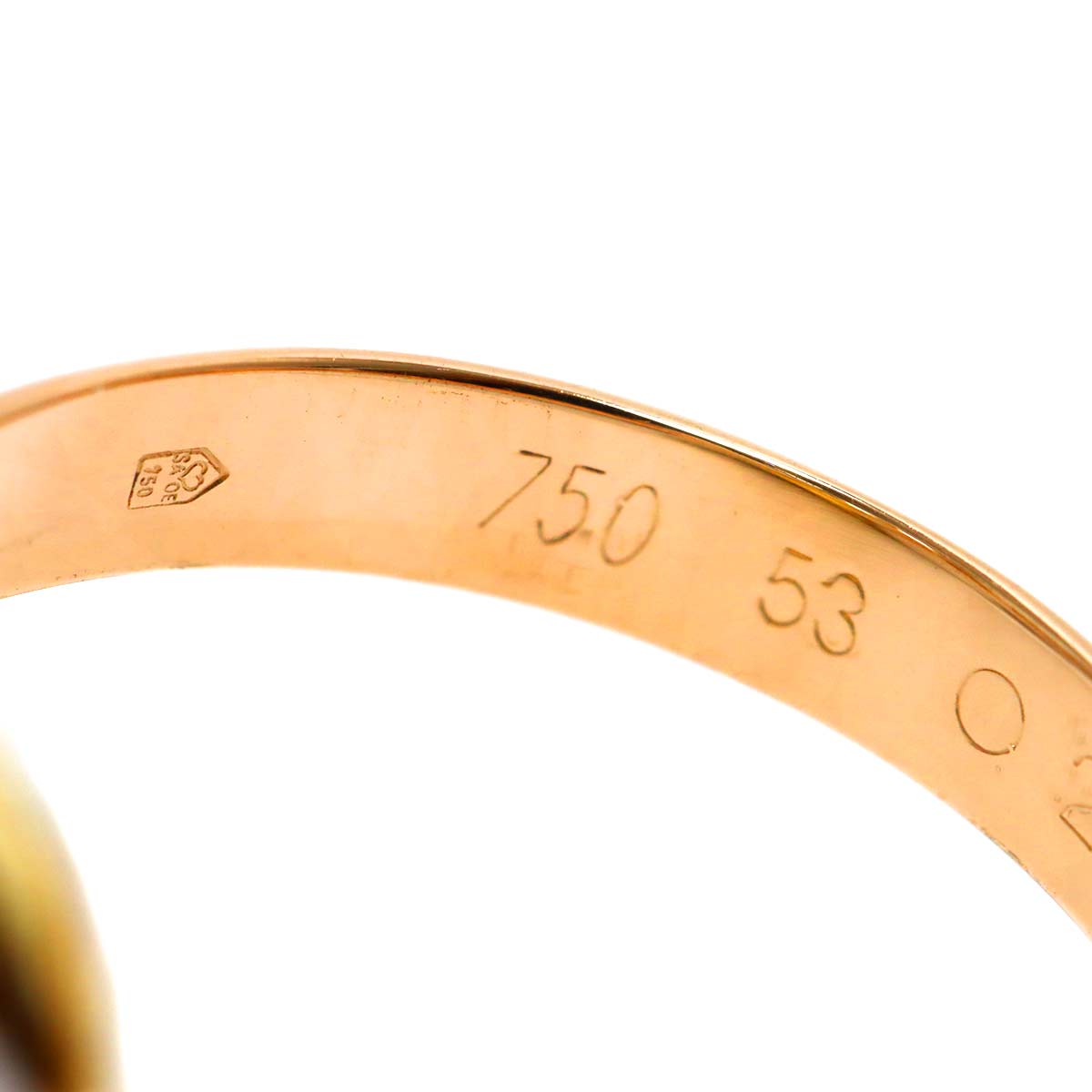 Trinity Ring 18K YG WG PG 750 Size53 6-6.25 (US)