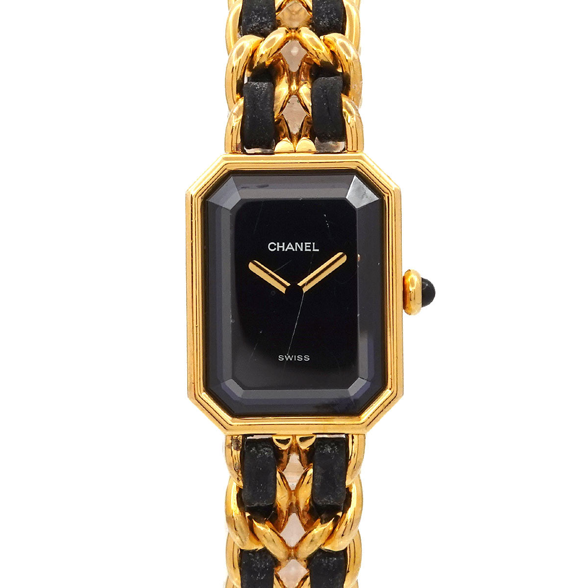 Premiere Size L H0001 Vintage Quartz Black Dial Ladies Watch
