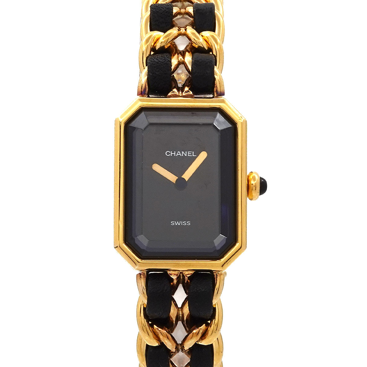 Premiere Size L H0001 Vintage Quartz Black Dial Ladies Watch