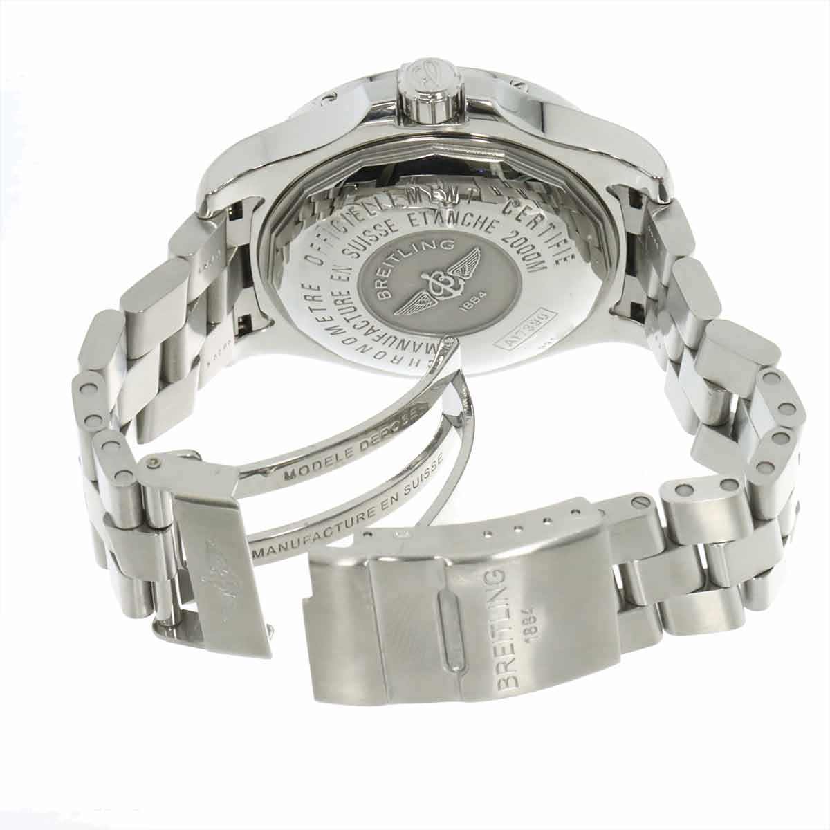 Super ocean Steelfish A17390 Date Black Dial Mens Watch