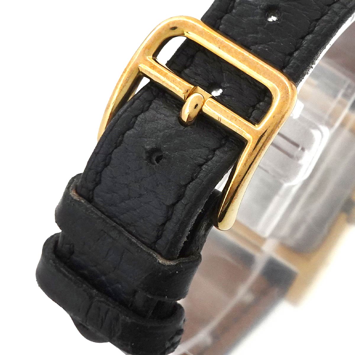 Medor Vintage pyramid Gold studs Quartz White Dial Ladies